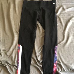 Pink (Victoria Secrets) Hawaiian Print Yoga Pants